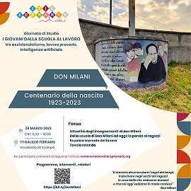 Don Milani Centenario della nascita - 28 marzo 2023