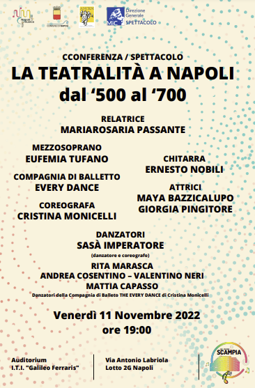 Venerdì 11 Novembre La Teatralità a Napoli al Ferraris