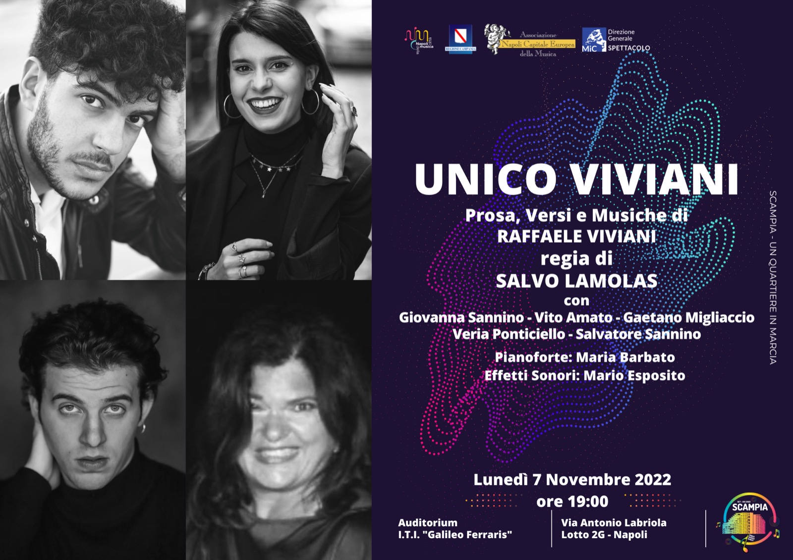 Lunedì 7 Novembre Unico Viviani al Ferraris